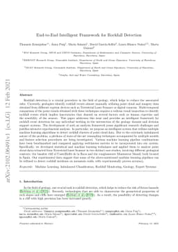 End-to-End Intelligent Framework for Rockfall Detection