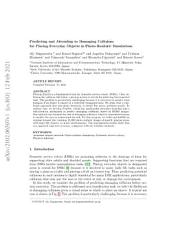 Predicting and Attending to Damaging Collisions for Placing Everyday
  Objects in Photo-Realistic Simulations