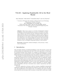 VitrAI -- Applying Explainable AI in the Real World