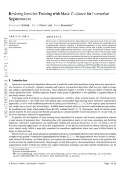 Reviving Iterative Training with Mask Guidance for Interactive
  Segmentation