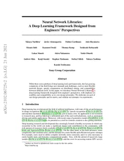 Neural Network Libraries: A Deep Learning Framework Designed from
  Engineers' Perspectives