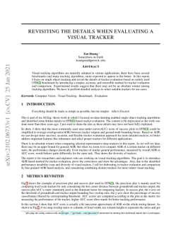Revisiting the details when evaluating a visual tracker