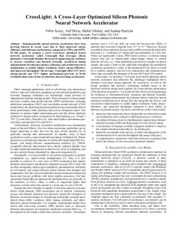 CrossLight: A Cross-Layer Optimized Silicon Photonic Neural Network
  Accelerator