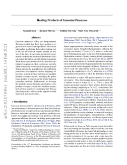 Healing Products of Gaussian Processes
