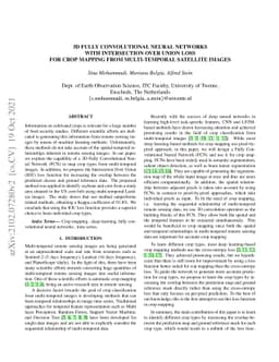 3D Fully Convolutional Neural Networks with Intersection Over Union Loss
  for Crop Mapping from Multi-Temporal Satellite Images