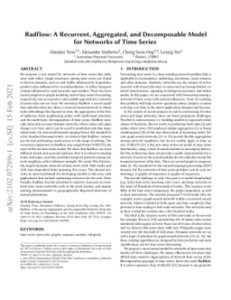 Radflow: A Recurrent, Aggregated, and Decomposable Model for Networks of
  Time Series