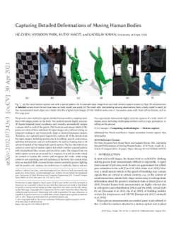 Capturing Detailed Deformations of Moving Human Bodies