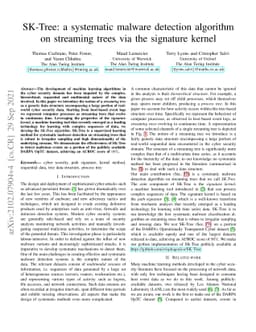 SK-Tree: a systematic malware detection algorithm on streaming trees via
  the signature kernel