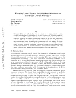 Unifying Lower Bounds on Prediction Dimension of Consistent Convex
  Surrogates