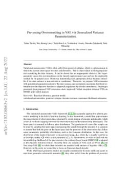 Preventing Oversmoothing in VAE via Generalized Variance
  Parameterization