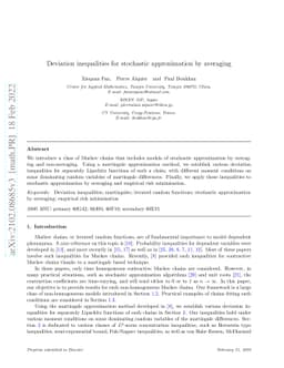 Deviation inequalities for stochastic approximation by averaging