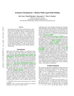 Symmetry Breaking for k-Robust Multi-Agent Path Finding