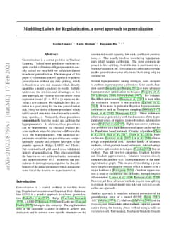 Muddling Labels for Regularization, a novel approach to generalization