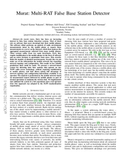 Murat: Multi-RAT False Base Station Detector