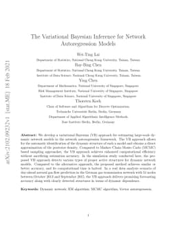The Variational Bayesian Inference for Network Autoregression Models