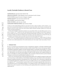 Locally Checkable Problems in Rooted Trees