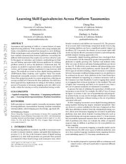 Learning Skill Equivalencies Across Platform Taxonomies