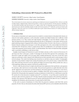Embedding a Deterministic BFT Protocol in a Block DAG
