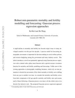 Robust non-parametric mortality and fertility modelling and forecasting:
  Gaussian process regression approaches