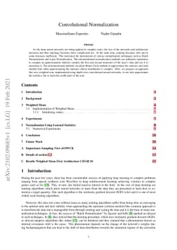 Convolutional Normalization