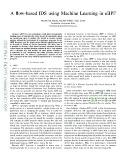 A flow-based IDS using Machine Learning in eBPF
