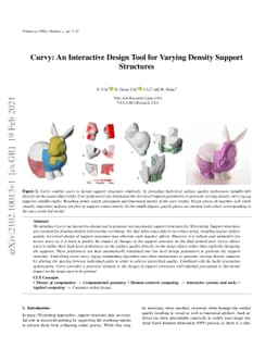 Curvy: An Interactive Design Tool for Varying Density Support Structures