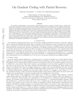 On Gradient Coding with Partial Recovery