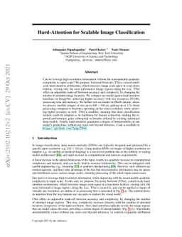 Hard-Attention for Scalable Image Classification
