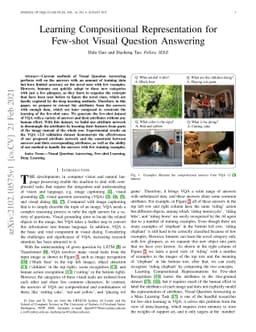 Learning Compositional Representation for Few-shot Visual Question
  Answering