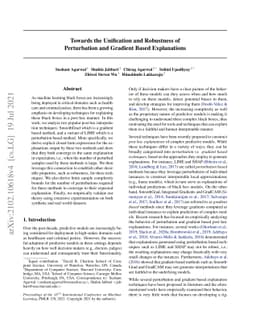 Towards the Unification and Robustness of Perturbation and Gradient
  Based Explanations