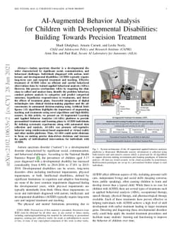 AI-Augmented Behavior Analysis for Children with Developmental
  Disabilities: Building Towards Precision Treatment