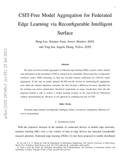 CSIT-Free Model Aggregation for Federated Edge Learning via
  Reconfigurable Intelligent Surface