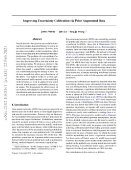 Improving Uncertainty Calibration via Prior Augmented Data