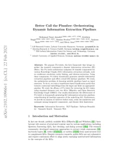 Better Call the Plumber: Orchestrating Dynamic Information Extraction
  Pipelines