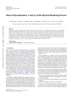 Data to Physicalization: A Survey of the Physical Rendering Process
