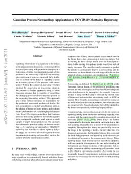 Gaussian Process Nowcasting: Application to COVID-19 Mortality Reporting