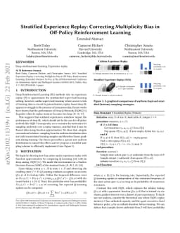 Stratified Experience Replay: Correcting Multiplicity Bias in Off-Policy
  Reinforcement Learning