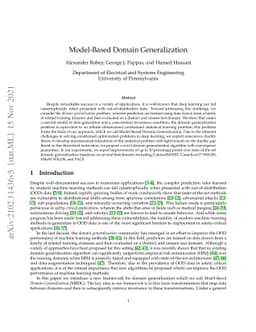 Model-Based Domain Generalization