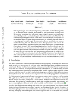 Data Engineering for Everyone