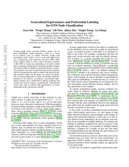Generalized Equivariance and Preferential Labeling for GNN Node
  Classification