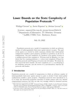 Lower Bounds on the State Complexity of Population Protocols