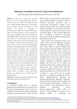 Multi-Space Evolutionary Search for Large-Scale Optimization