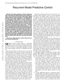 Recurrent Model Predictive Control
