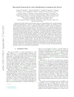 Ray-based framework for state identification in quantum dot devices