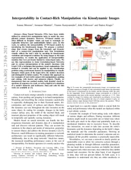 Interpretability in Contact-Rich Manipulation via Kinodynamic Images