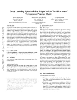 Deep Learning Approach for Singer Voice Classification of Vietnamese
  Popular Music