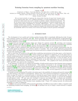 Gaussian boson sampling and multi-particle event optimization by machine
  learning in the quantum phase space