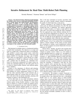 Iterative Refinement for Real-Time Multi-Robot Path Planning