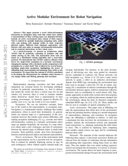 Active Modular Environment for Robot Navigation