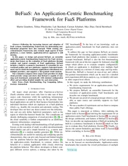 BeFaaS: An Application-Centric Benchmarking Framework for FaaS Platforms